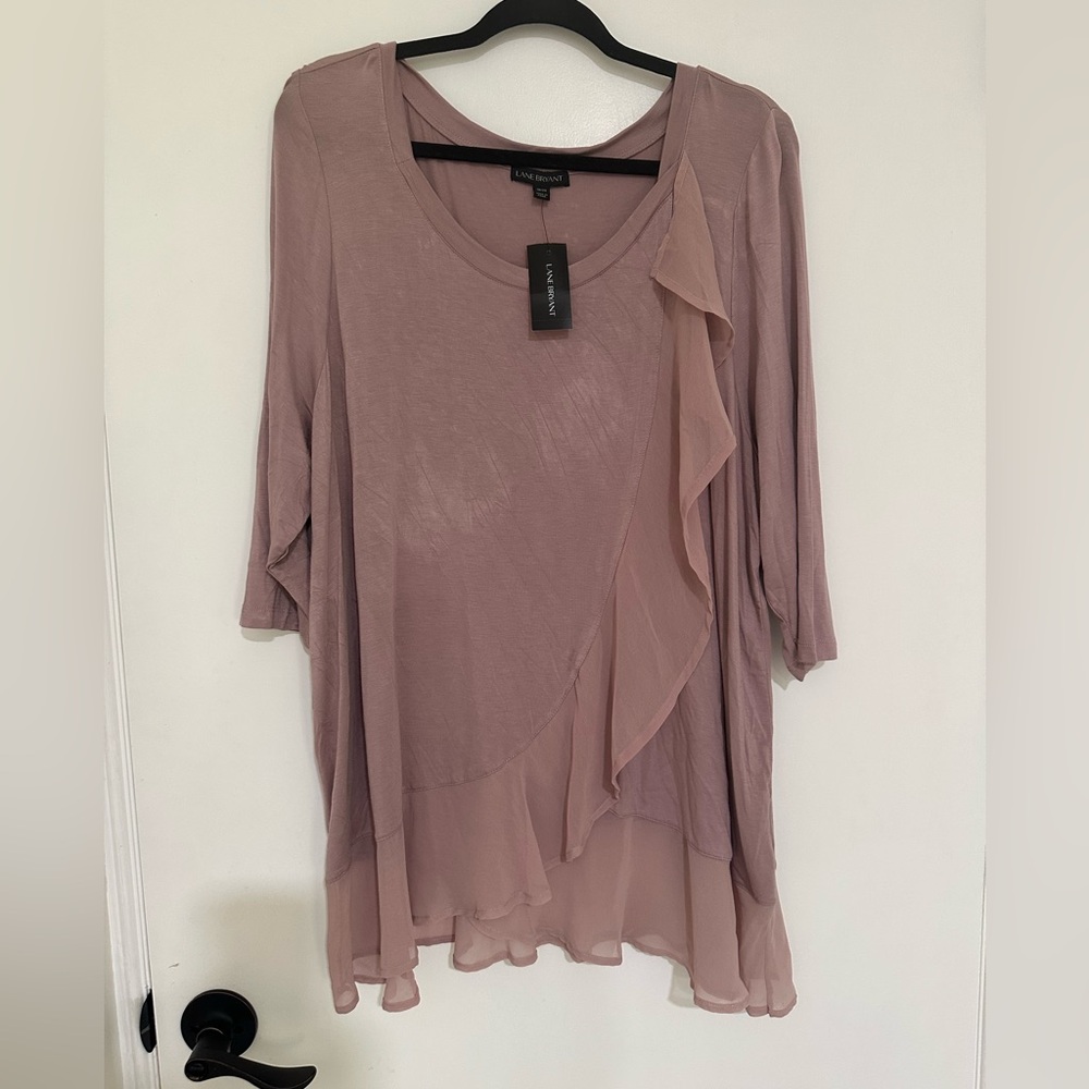 Lane Bryant Dusty Pink Blouse